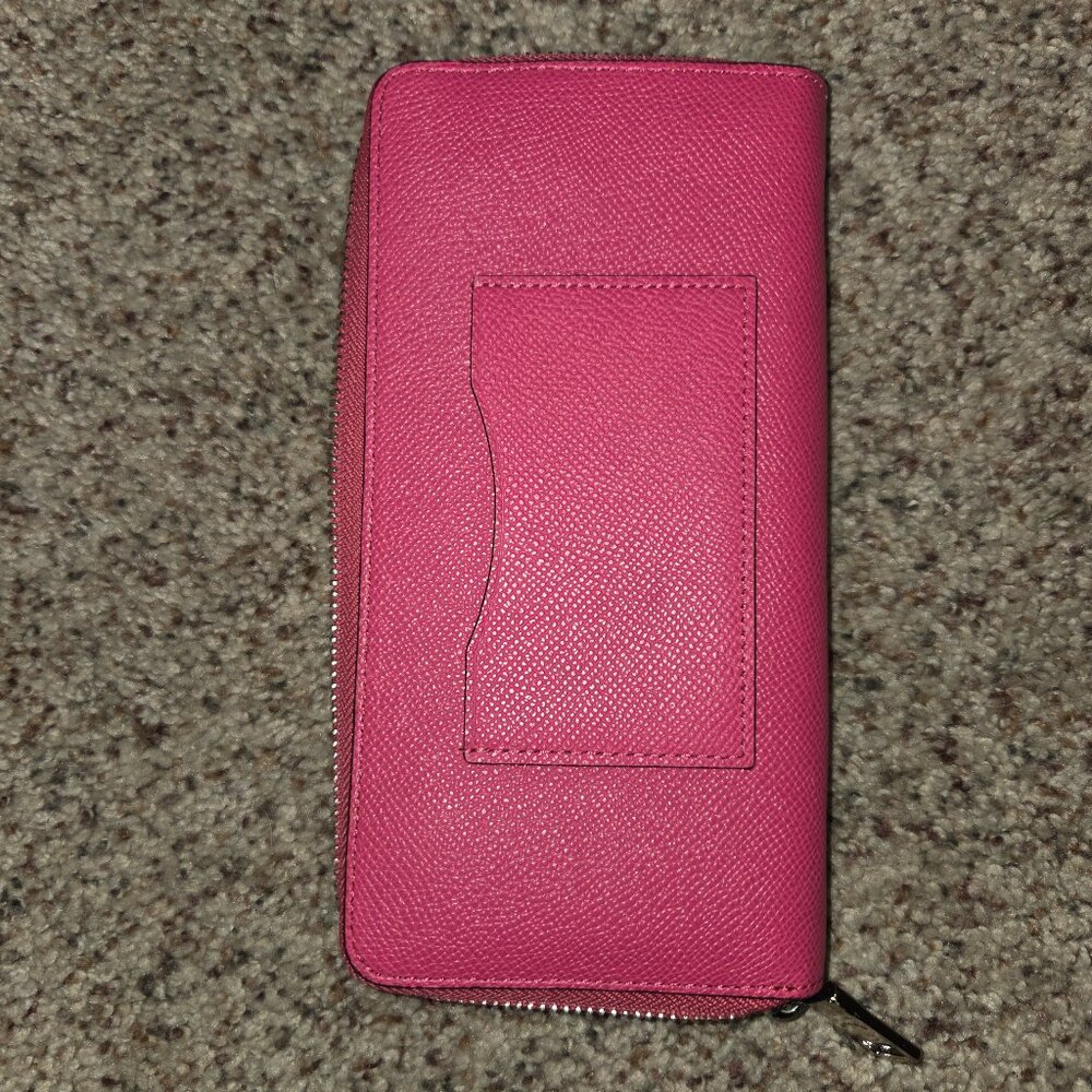 Coach full size wallet pink and silver - Picture 2 of 6